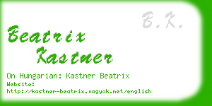 beatrix kastner business card
